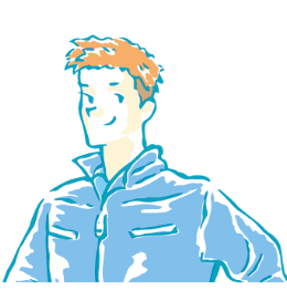 工事担当の人物イラスト