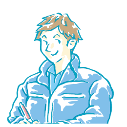 アフターメンテナンス担当の人物イラスト
